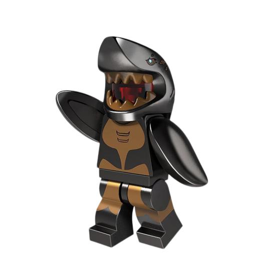 

Новинка интерактивный пластиковый строительный блок головоломка акула человек банан пингвин кролик панда мини фигурки детский подарок D