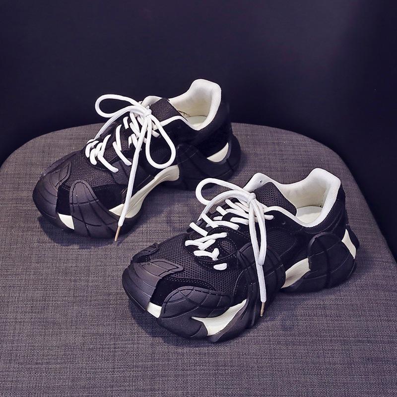 

Octopus Daddy Shoes Women s Autumn New Versatile Feet Small Mesh Platform Casual Sneakers 40 чорний