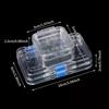 1pc 6/16 Grids Dentistry Tooth Box with Film Denture Box Veneers  Materials Aesthetic Dentist for Dental Technician Tools