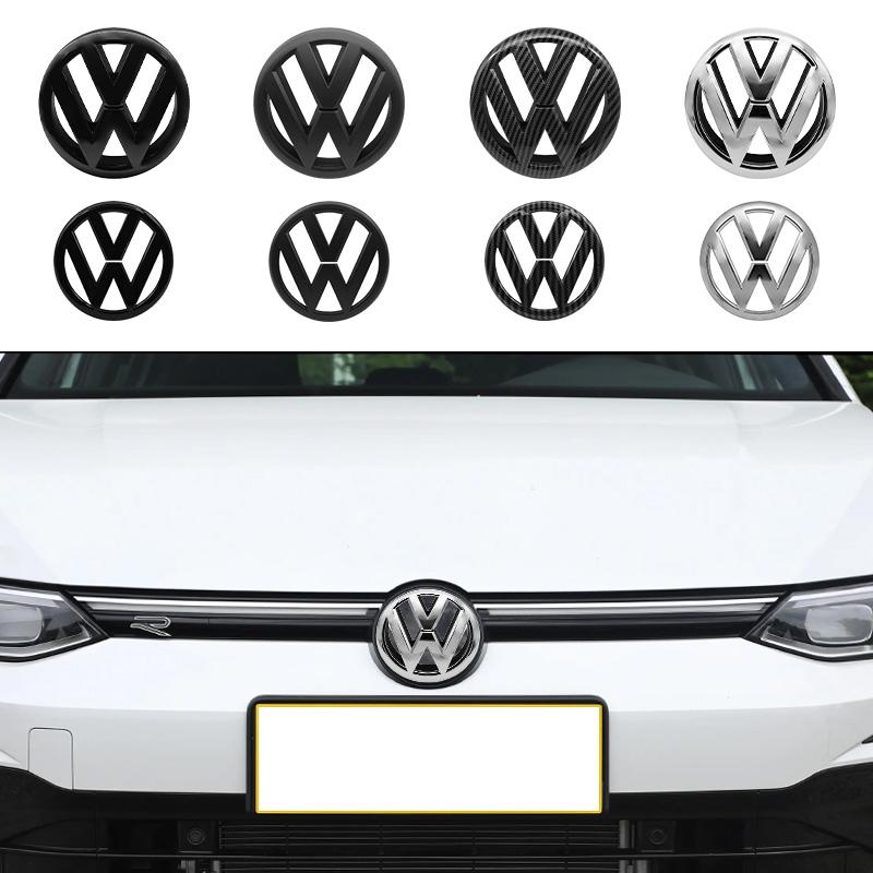 Car 135mm 110mm Front Grill Emblem Rear Trunk Lid Badge For Volkswagen Golf MK6 2009 2010 2011 2012 Replacement Auto Accessories CWX1