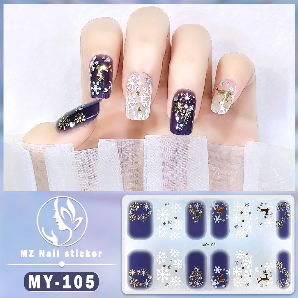 3D Waterproof Gel Nail Polish Film – Diamond & Laser Nail Art Stickers