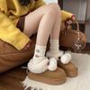 Snow Boots Women's 2025 Winter Thick-soled Cute Fluffy Women's Boots Piled Warm Short Boots Cotton Shoes New Soft-soled Short Boots