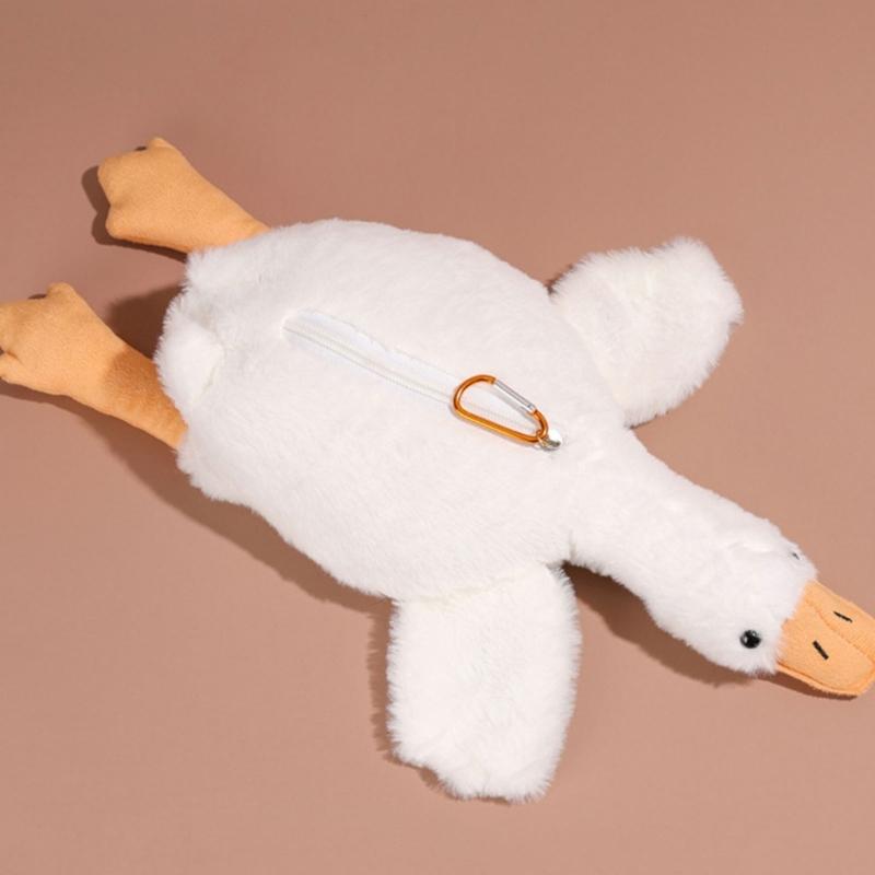 Bello Astuccio Animali Astuccio Peluche Astuccio per Penne Borsa per Penne Tasca per Penne Astuccio a Forma di Oche Cartone Animato per Bambini Ragazze