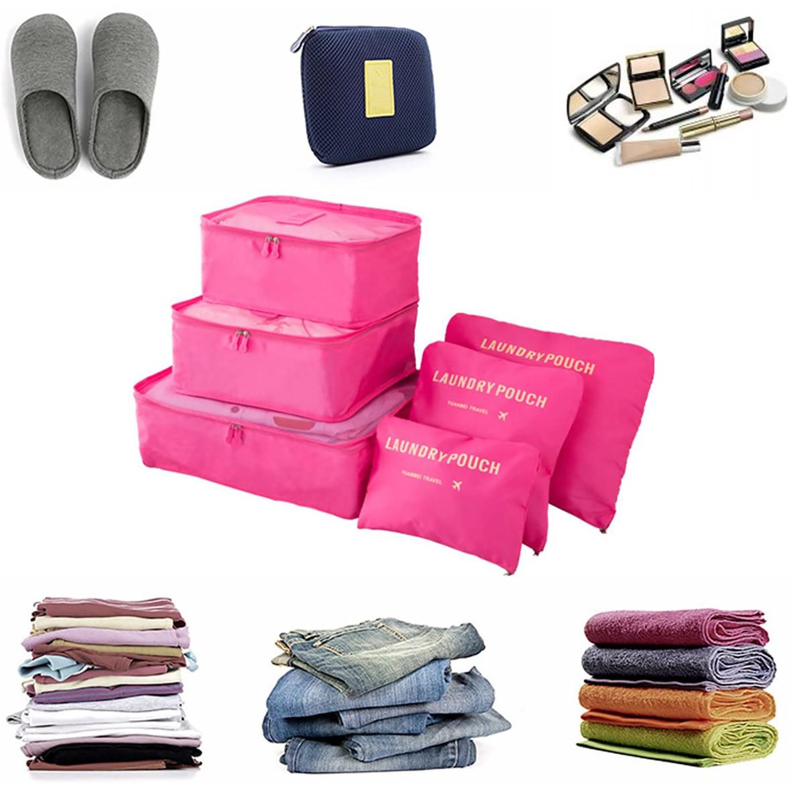 

Сумки для дорожной одежды-органайзера, упаковка из 6 водонепроницаемых сумок для хранения