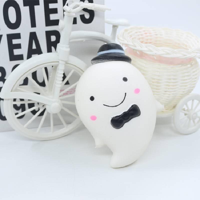 Emotional Visual And Intellectual Development Pu Foam Squishy Ghost Toy For Boys And Girls