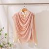 Spring and Summer Thin Cross-border Wool Scarf Silk Scarf Women's High-end Solid Color Yarn Sunscreen Beach Towel Air Conditioner Shawl