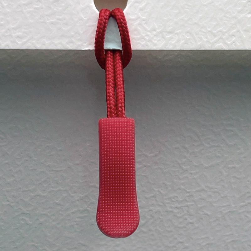 Available: Black Detachable Zipper Pull Lanyard with Silicone Rope.