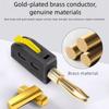 Fast Circuit Connection Banana Plug Stable Transmission Gold Plated Contacts Gold Plated Banana Plug Excellent Insulation