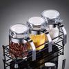 Hitzebeständiges Glas Gewürzglas Set mit Gestell