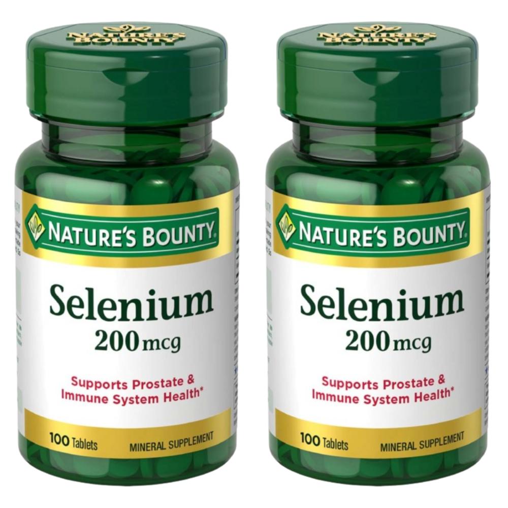 Nature's Bounty Selenium 200 mcg 100 Tablets, 2 Set of 70 Tablets, 1 Piece