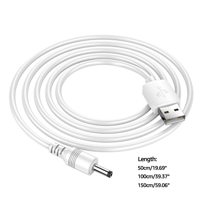 0.5/1/1.5M USB To DC3.5x1.35mm Connector Charging Cable for Electric Toothbrush Speaker Mini Fan