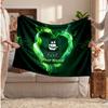 Plymouth Argyle FC Personalized Fleece Blanket With Football Logo, Custom Name Text Soft Warm Home Throw Blanket