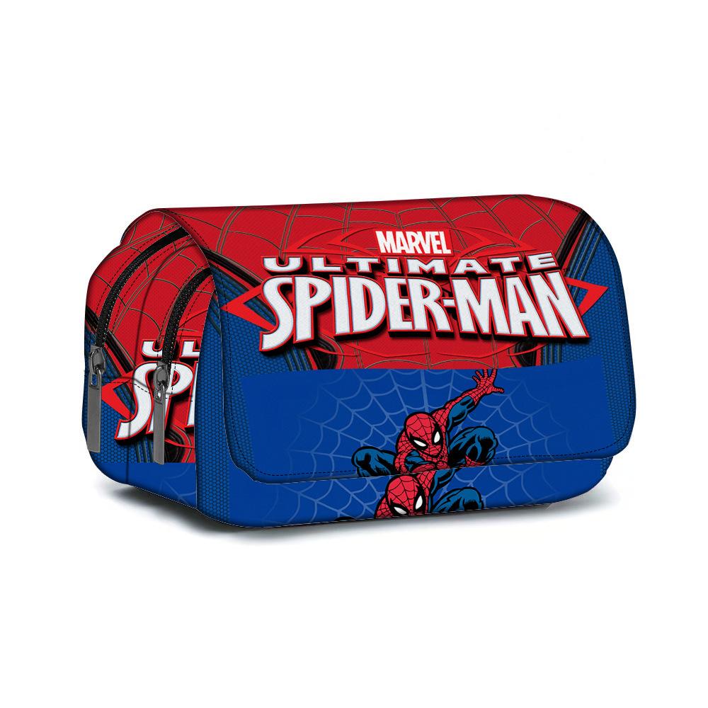 Spider-Man Pencil Case Full Printing Stationery Case Primary And Secondary School Students Animation Pencil Case Large Capacity Pencil Case