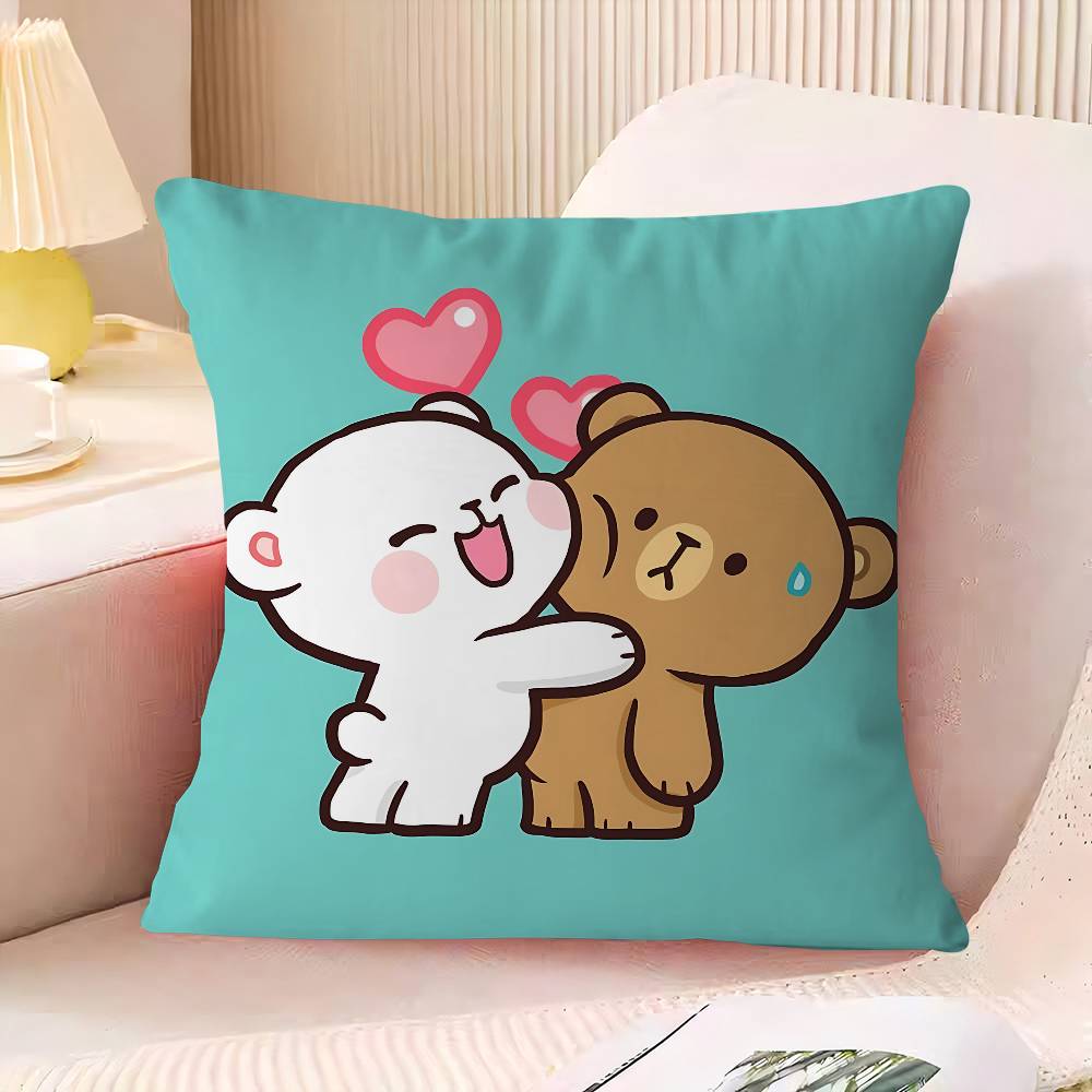 M-MilkS Cute M-Mocha Cushion Cover Pillowcase Upholstery Sofa Throw Pillow Home Decor Pillowcas