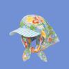 French Retro Style, Monet's Garden, Headscarf, Hat, Women, Sun Protection, Triangular Scarf, Duckbill Cap