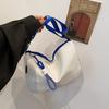 Stylish Casual White Black Blue Canvas Crossbody Bag For Women With Large Capacity