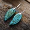 High Quality Light Luxury Water Drop Natural Phoenix Stone Earrings Earrings Popular Retro Jewelry