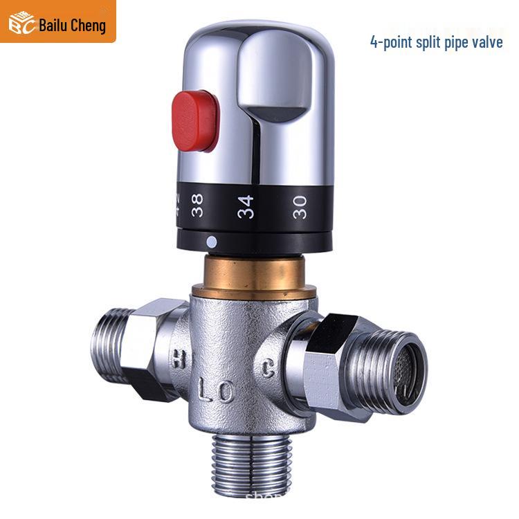 Thermostatic Shower Faucet with Exposed Pipe & Solar Water Heater Mixer