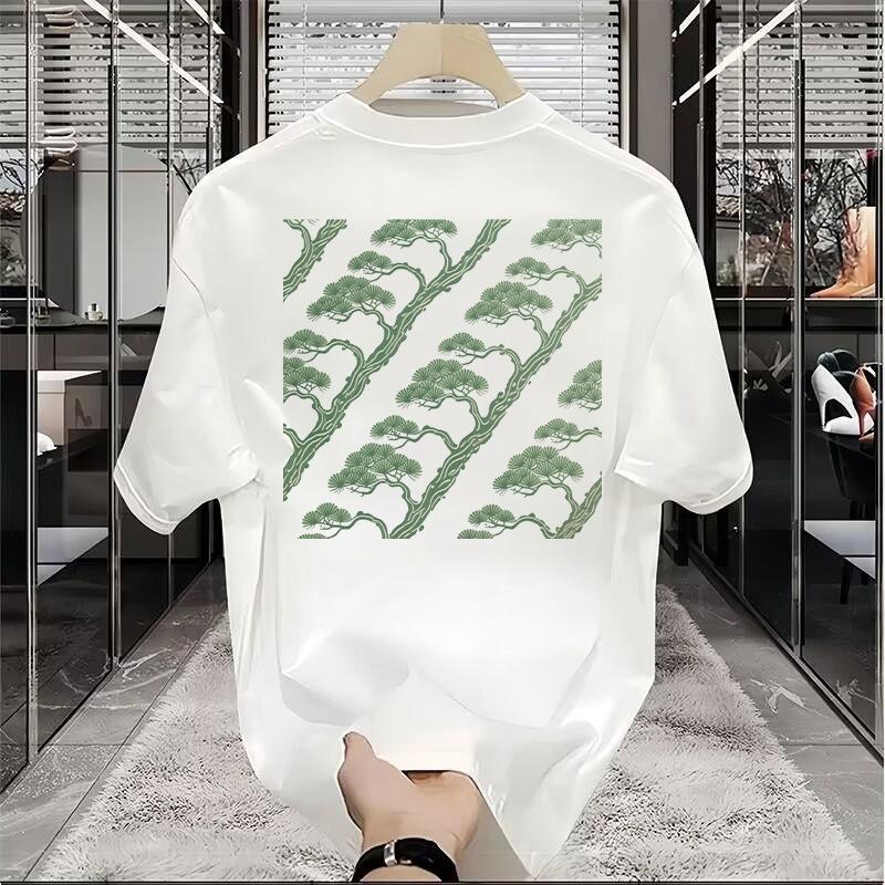 Trendy Floral Pattern T Shirts For Men Summer Fashion Streetwear 3D Printed Hip Hop Tshirts Cool Oversized Breathable Tees Tops