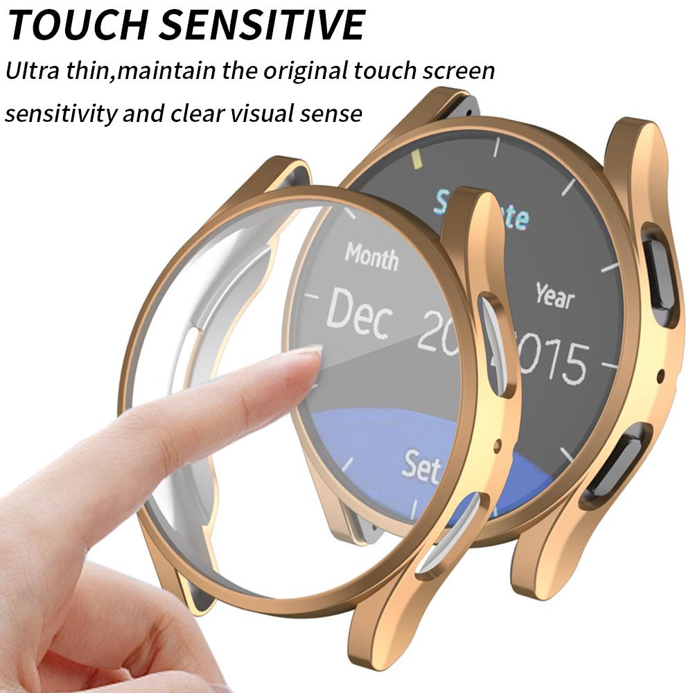 Soft TPU Case for Samsung Galaxy Watch 4/5/6/7 40mm 44mm Screen Protector All-Around Protective Cover for Watch 6 47mm 43mm