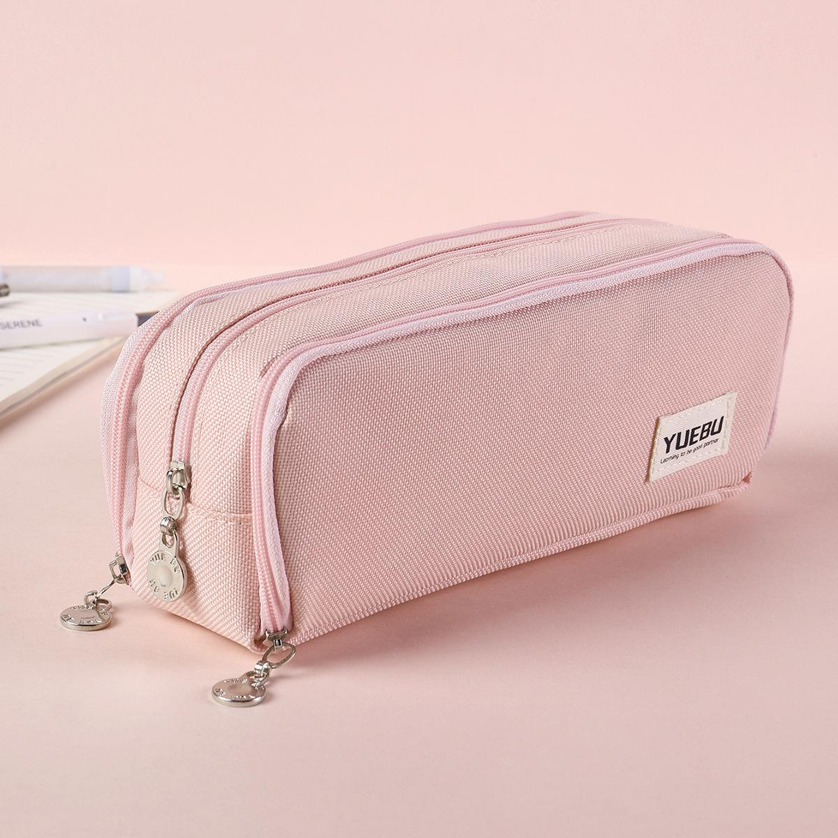 

Macaron Large Capacity Multi Functional Stationery Box For Elementary School Students Ins Japanese Salt Creative Double Window D