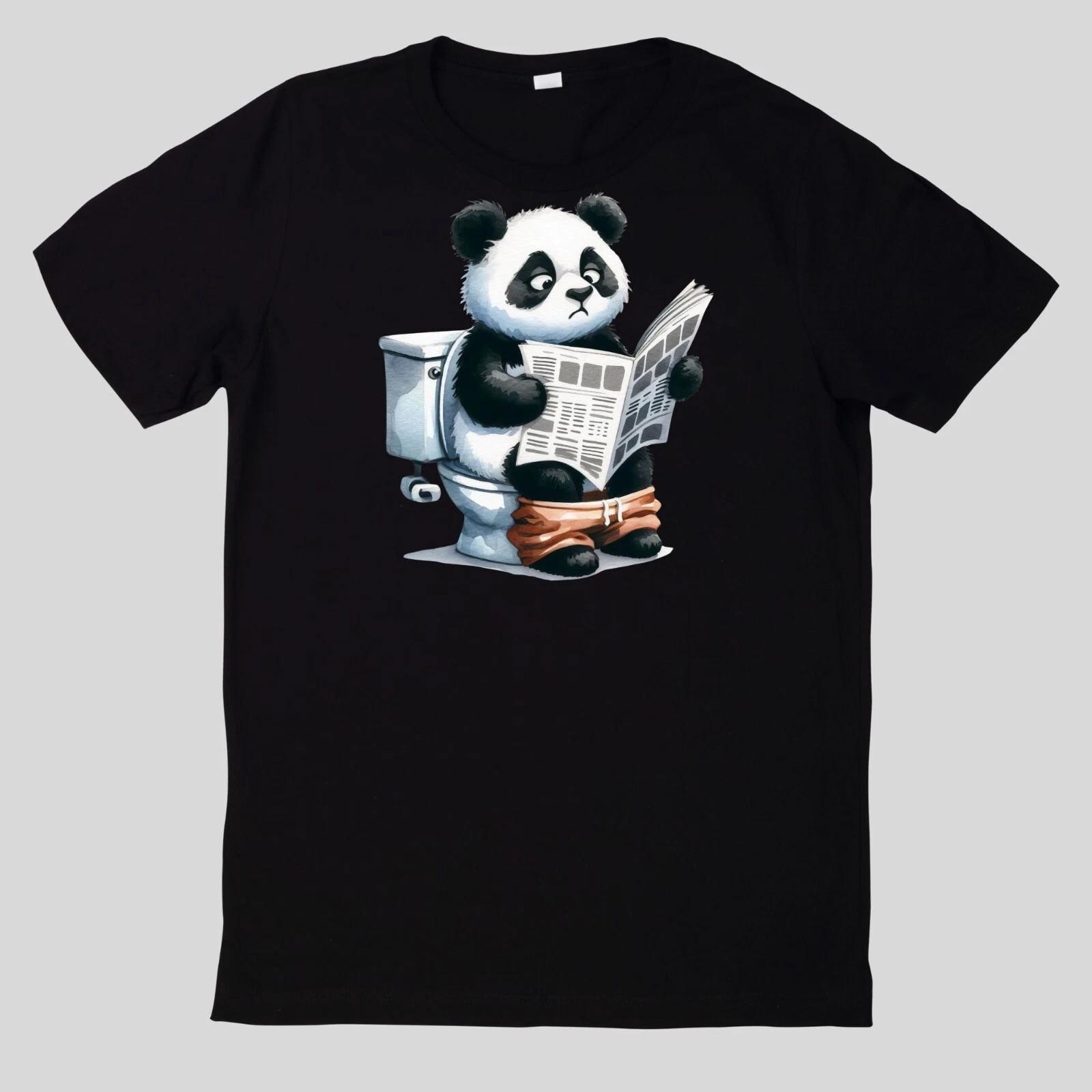 T-Shirt Lustige Tiere auf der Toilette Lustig Cartoon M