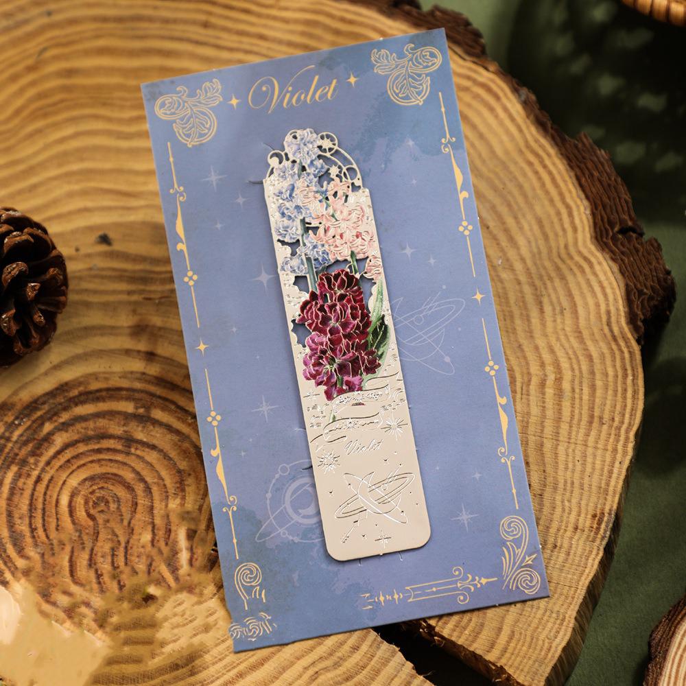 Creative Metal Chinese Style Hollow Bookmark Retro Flower Bookmark Metal Bookmark School Supplies For Children