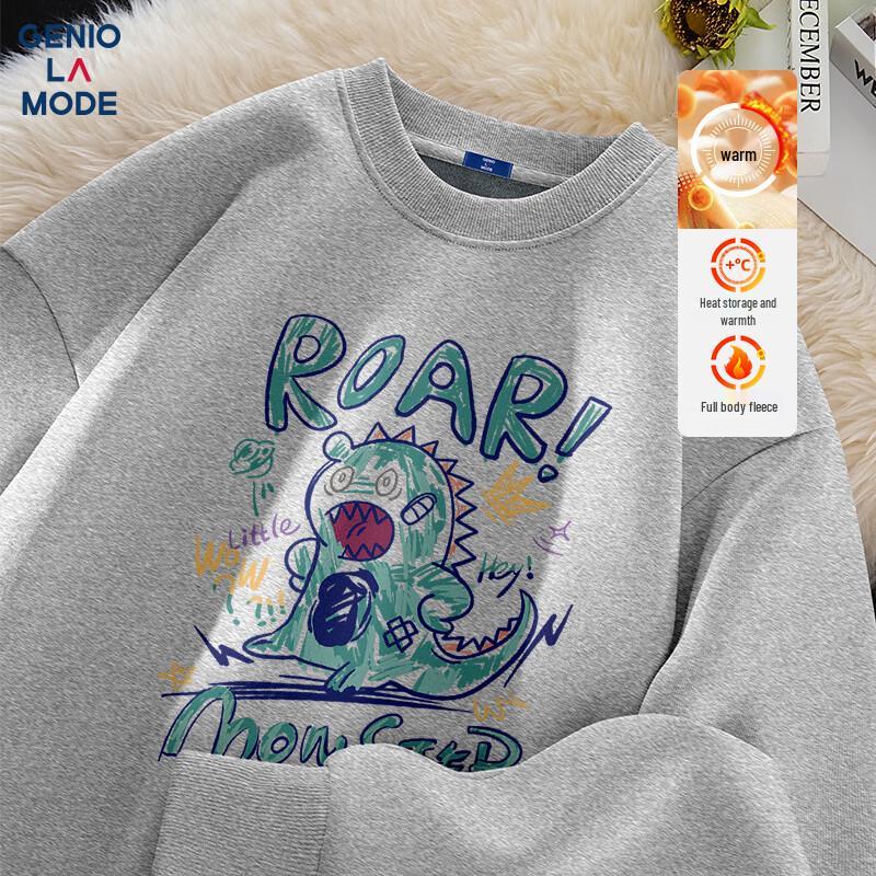 GENIOLAMODE Men's Warm Fleece-Lined Sweatshirt