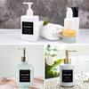 Black/White Soap Dispenser Labels Lotion Label Sticker Shampoo Conditioner Body Wash Bathroom Shower Soap Dispenser Labels Waterproof