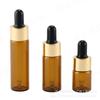 Brown Glass Dropper Bottles: 5ml, 10ml, 15ml - Ideal for Essential Oils, Serums, Toners, Perfumes
