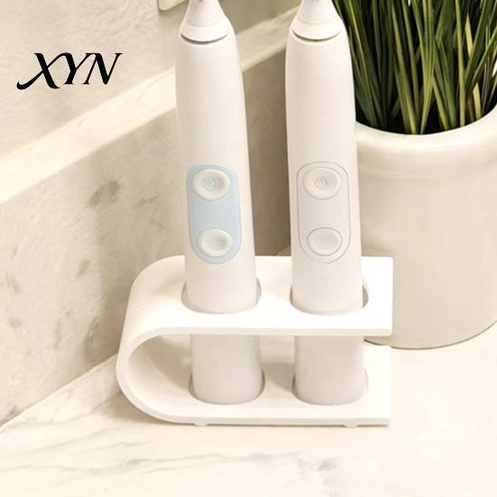 Compact Toothbrush Storage Holder 3D Printed Rack, Two-Position Holder, Draining Stable Hollow Stand for Dryness, Bathroom Organizer Rack