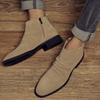 Fashion 2025New Men's Boots High Quality Suede Casual Botas Retro British Style Short Boot Side Zipper Ankle Boots for Men Chelsea Boots