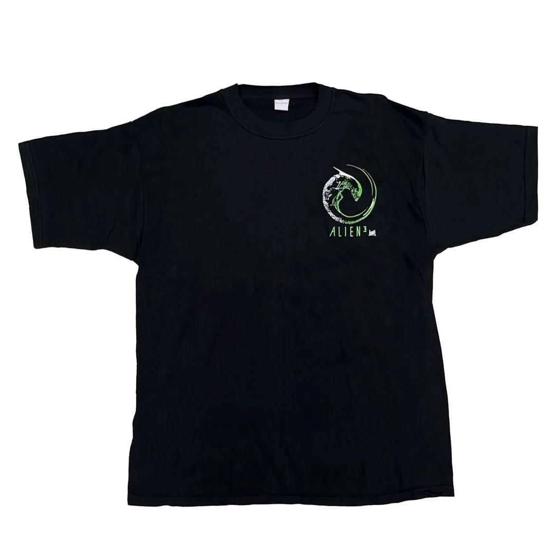 Alien 3 1992 90s Vintage Movie Promo David Fincher Logo Fox Rare Black Unisex T-Shirt XXXL