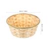 3Pcs Premium Bamboo Storage Baskets Handcrafted Woven Fruit Baskets Multi Purpose Storage Holder for Home Restaurant Ktv Room
