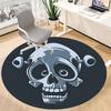 1pc Skull Jester Office Round Area Rug, Indoor Mat Suitable ForOffice, Under Office Chairs Bedroom Living Room Home Decor, Room Deco Q040