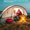 Luci da campeggio ricaricabili a LED da 2000 mAh, lampadine di emergenza portatili, batteria USB, torcia elettrica luminosa, lanterna da esterno con gancio
