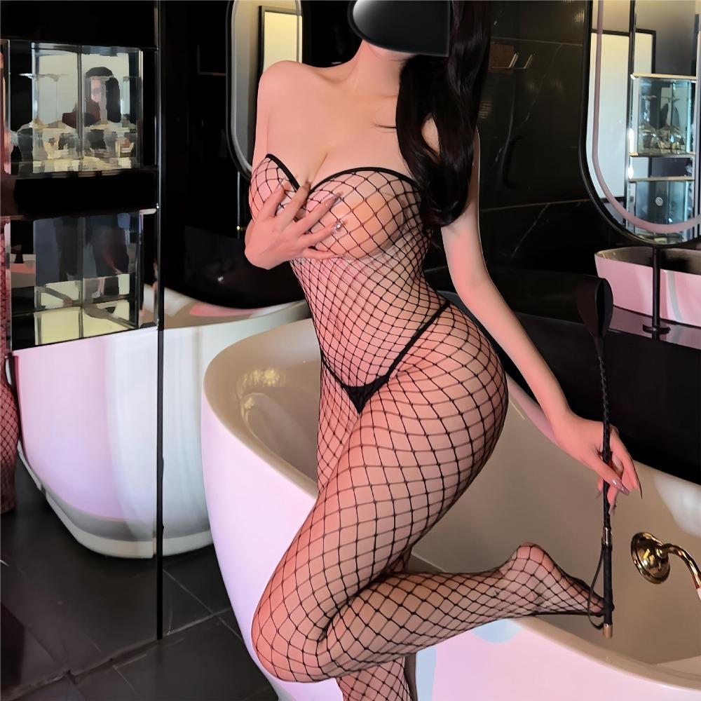 Sex Underwear Open Crotch Free of Passion Temptation Sexy Stockings Bed Set Hot Flirting Jerking Sexy Mesh