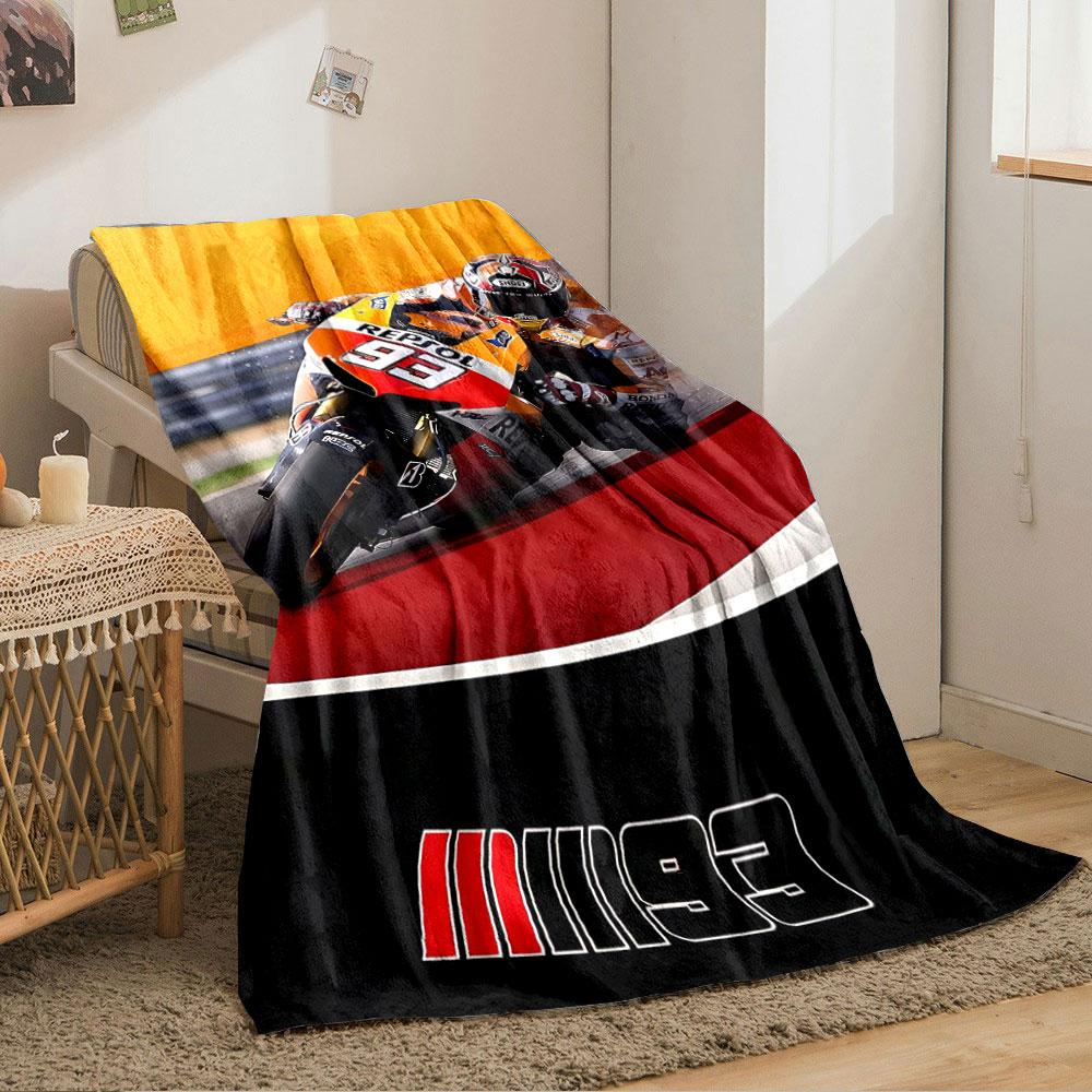 Motorcycle Racer Blanket for all seasons blanket lunch break throw gift