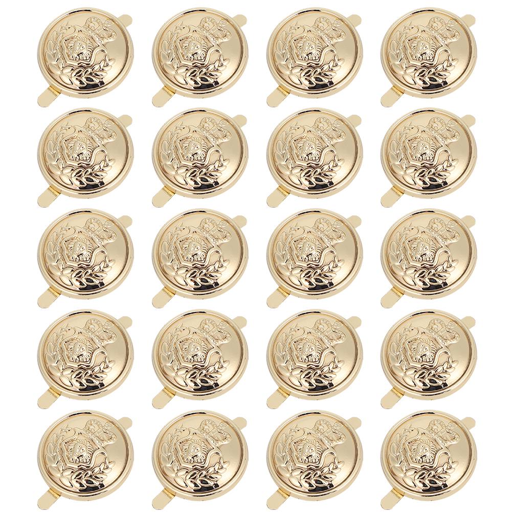 20Pcs Hardware Lock Buckle DieCasting Bag Luggage Handbag Accessories Golden Crown