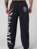Men's Large Print Wide-Leg Sweatpants: Trendy Casual Jogging Trousers for Sports & Fitness