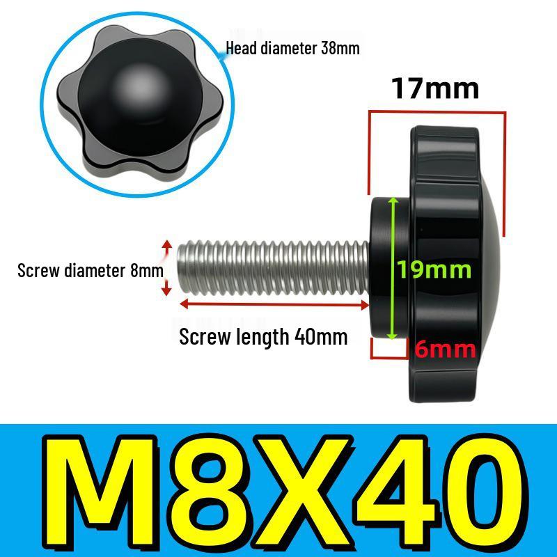 Adjustable Plum Blossom Plastic Head Star Handle Screw Bolt