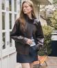 ROEM High-Neck Oversized Faux Leather Jacket Rmjkg49R11