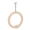Bird Cage Round Perch Wooden Swing Design Multifunctional Bite Proof Parrot Perch Stand Toy