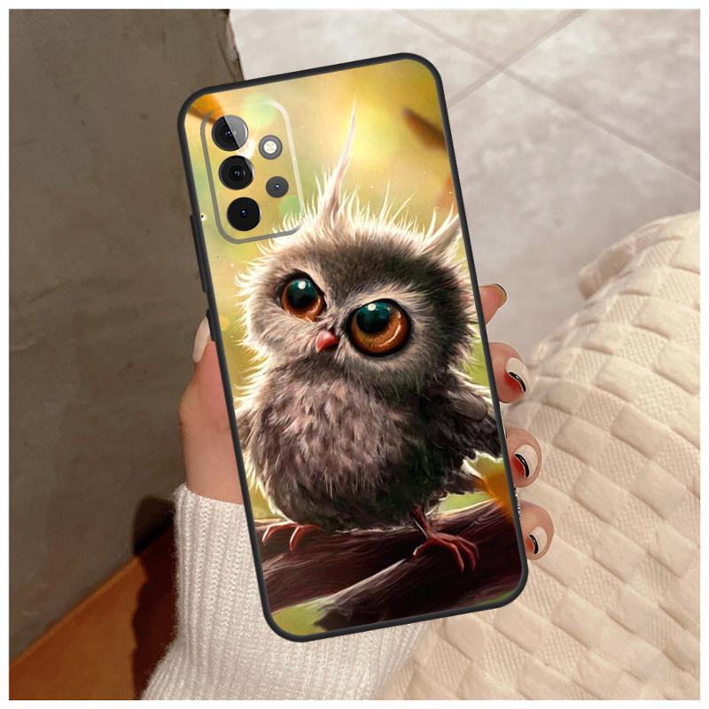 Cute Cartoon Owl For Samsung Galaxy A12 A32 A52 A22 A16 A26 A36 A56 A06 A55 A35 A15 A54 A34 A14 A13 A53 Case