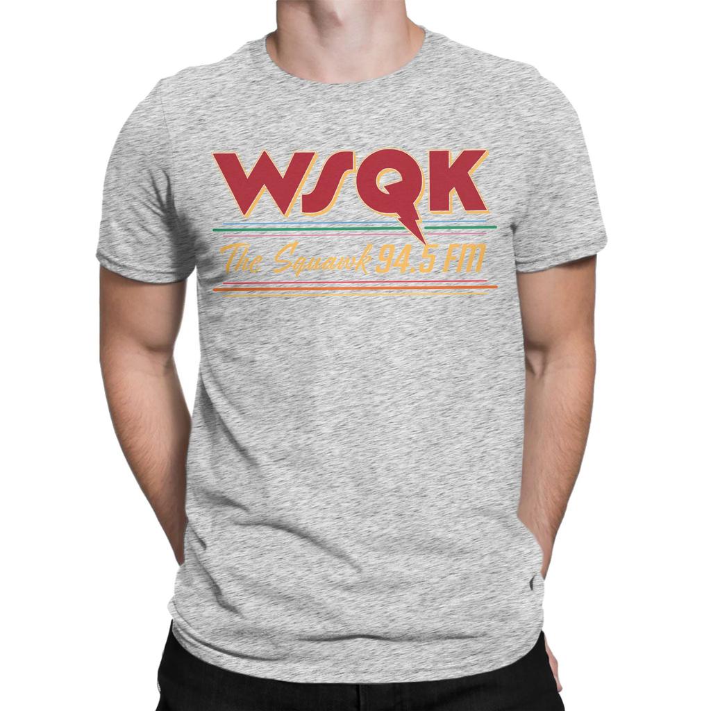 Unisexs TShirt Wsqk The Squawk Funny Pure Cotton Tees Short Sleeve Dustin Henderson T Shirt Crew Neck Tops Birthday Gift
