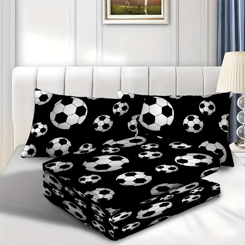 Football Duvet Cover Set Comforter Bedding 3D Children'S Bedding Set 3-Piece 1 Quilt Cover King Size