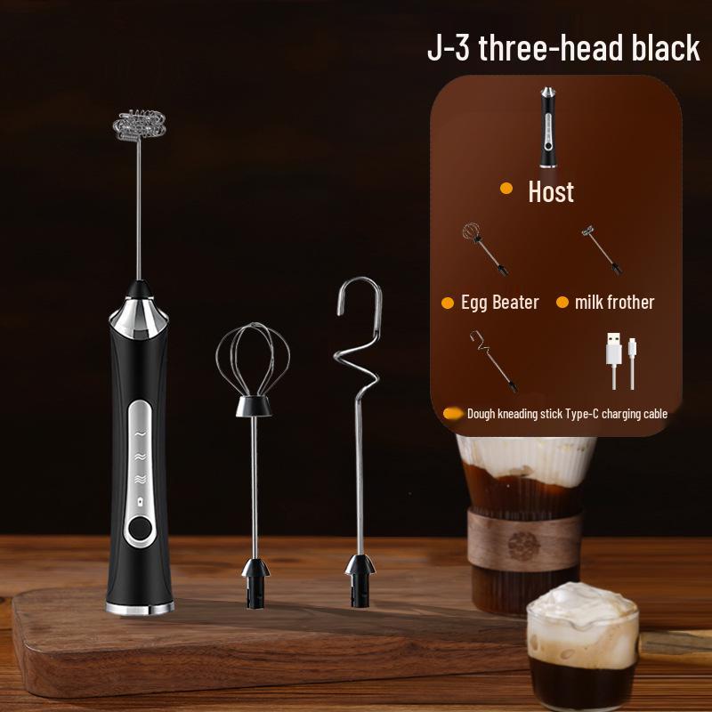 Portable Rechargeable Handheld Electric Milk Frother & Coffee Mixer