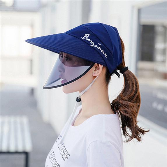 Women Adult Riding Mask Big Edge Sun Hat