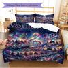 Name Custom Music Pattern Bedding Set Quilt Cover Pillowcase Home Decor Gift (1 * Duvet Cover + 2 * Pillowcase, Without Core)
