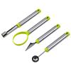 4Pcs Stainless Steel Fruit Ball Digging Carving Knife Set Fruit Platter Digging Spoon Practical Kitchen Carving Separator Tool